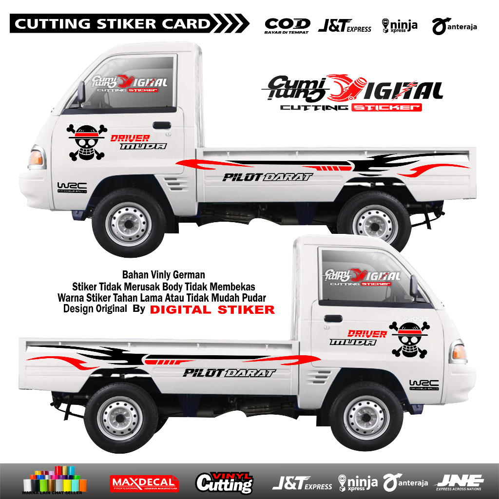stiker mobil pickup carry futura Stiker Pickup Indonesia stiker Striping Mobil Pickup