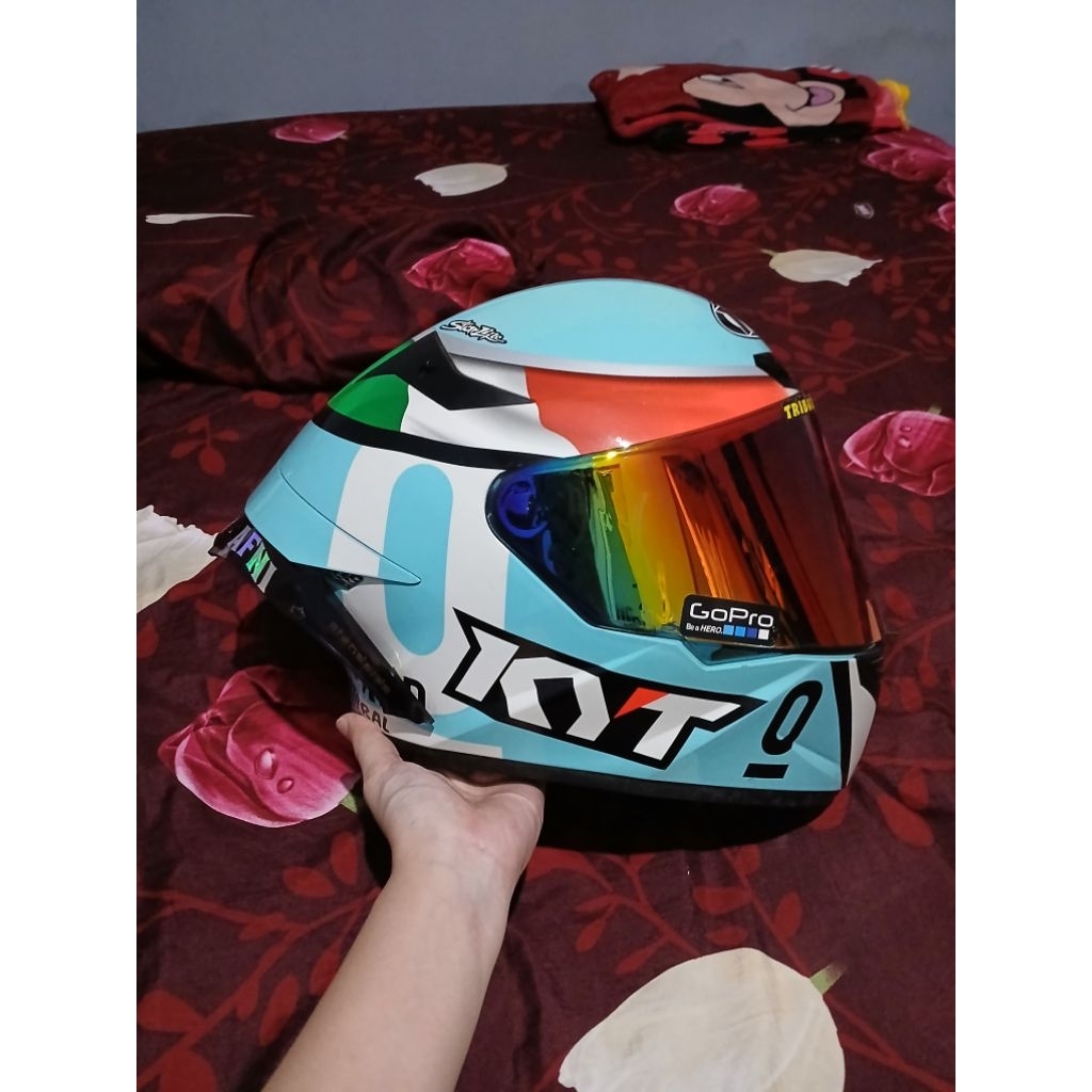 Helm KYT TT COURSE LEOPARD (preloved )