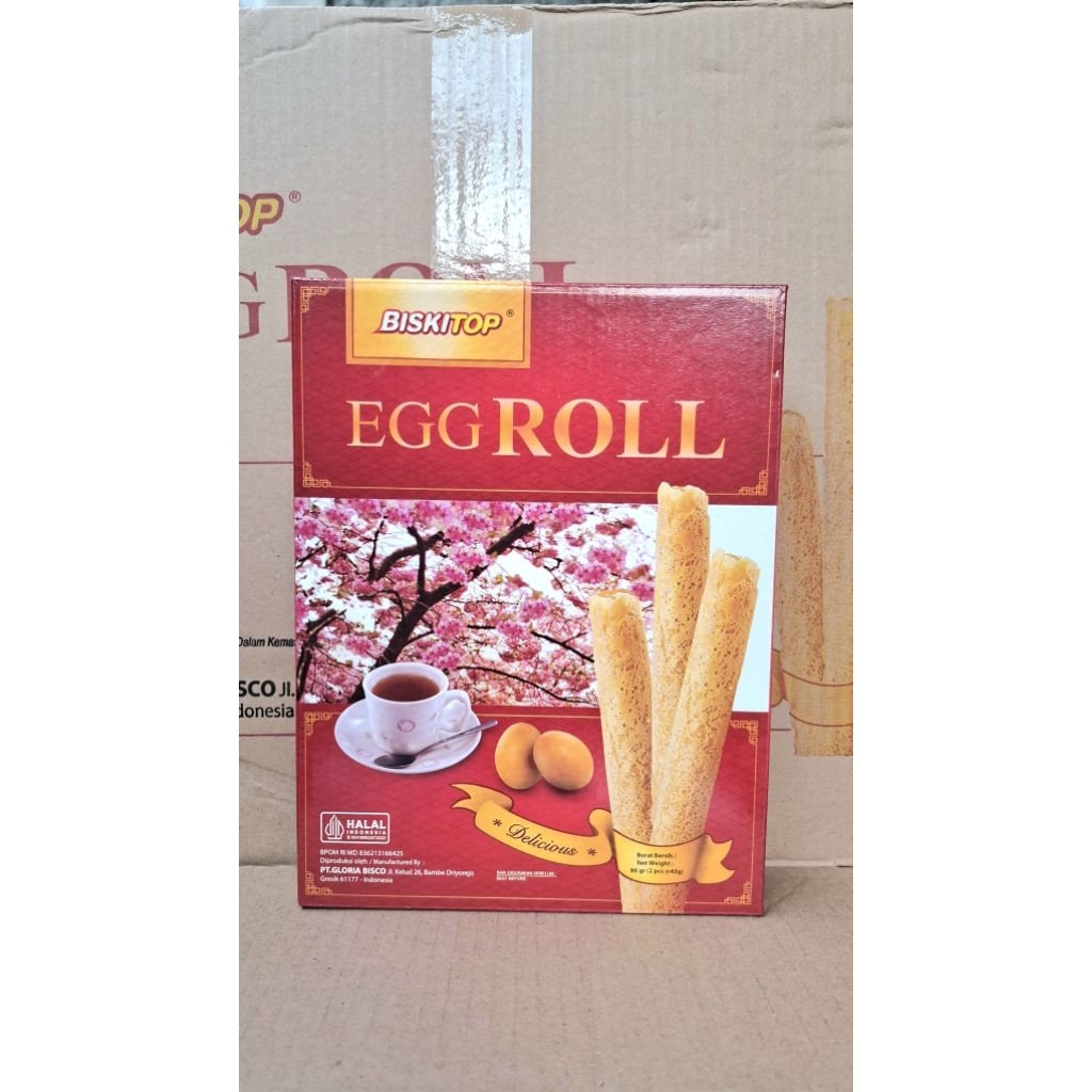 Biskitop Egg Roll 86gr
