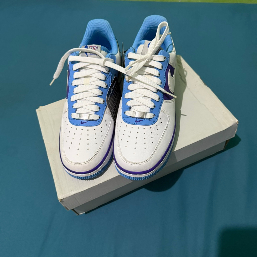 [PRELOVED] Nike Air Force 1 Low '07 LV8 NBA 75th Anniversary Lakers 45