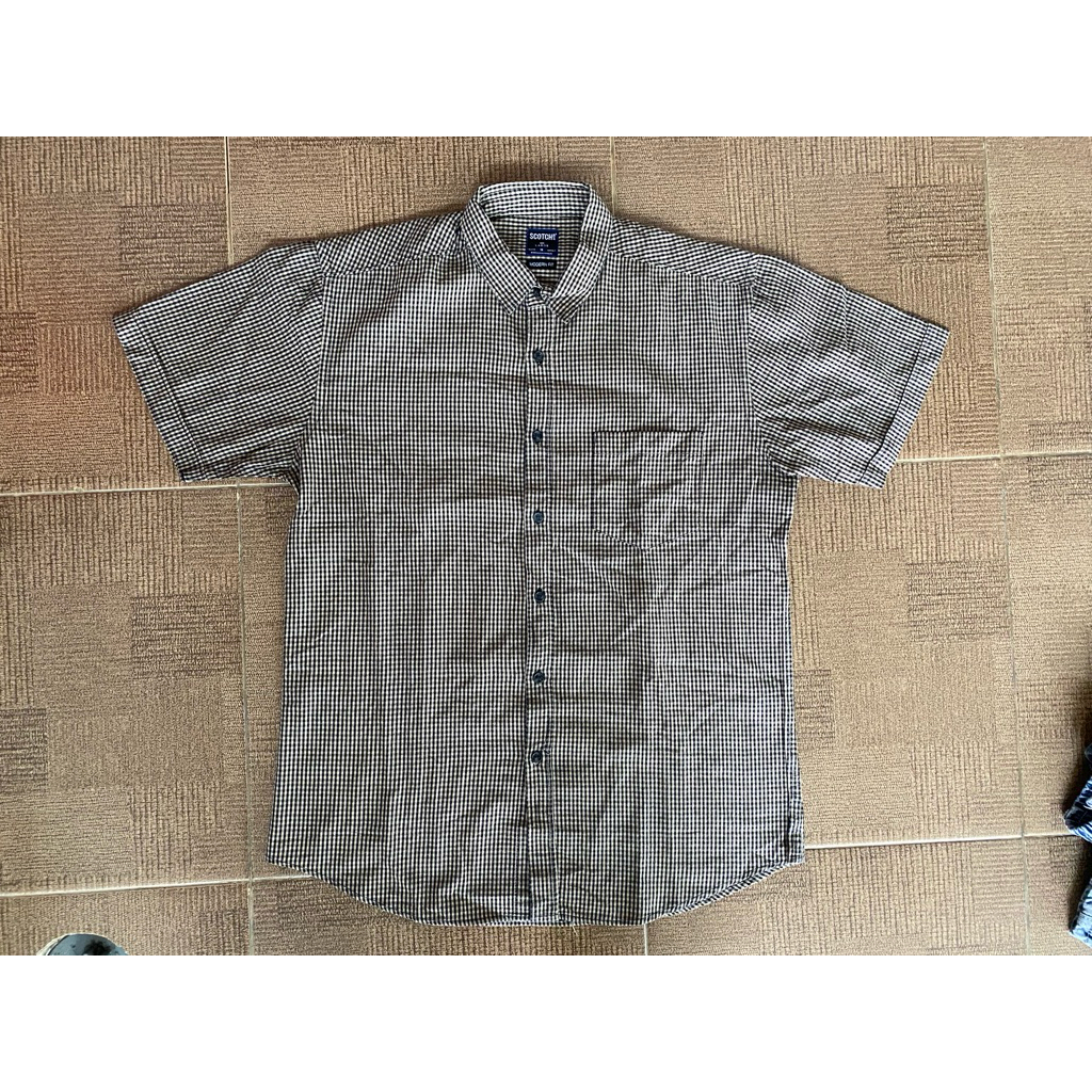 Kemeja Lengan Pendek Pria Scotch
