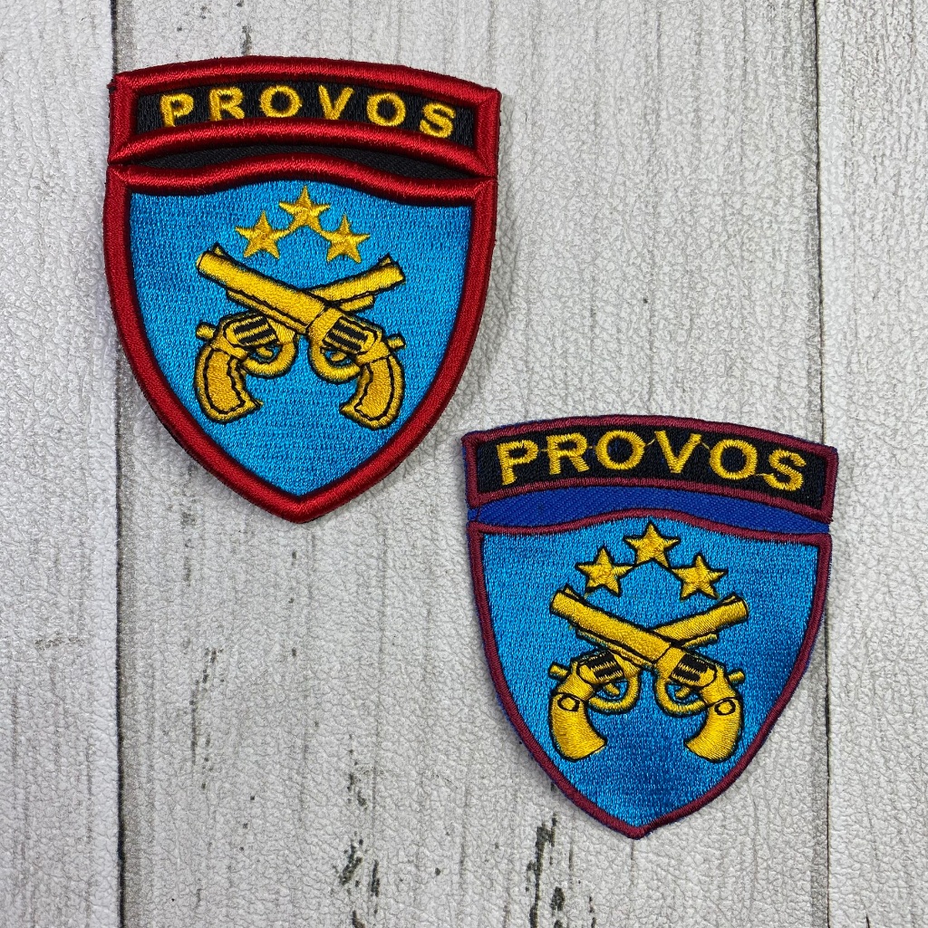 Atribut PDL PROVOST POLRI Bet Timbul 3D Korps PROVOS Bordir Timbul TEBAL