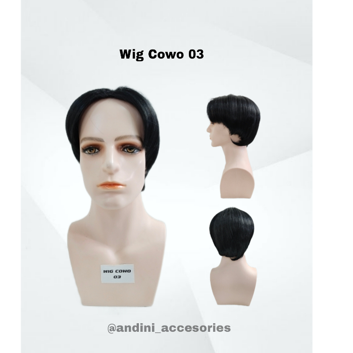WIG PRIA 03/WIG KOREAN PRIA/WIG PRIA MODEL PONI BELAH