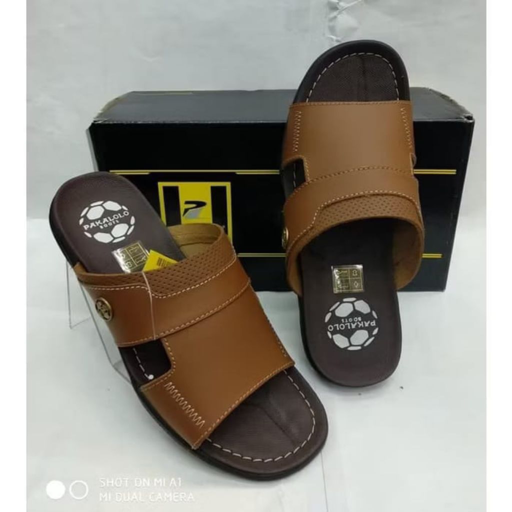 Pakalolo Boots - Sandal Kulit Pria Casual Slip On N0935 *Best Seller*