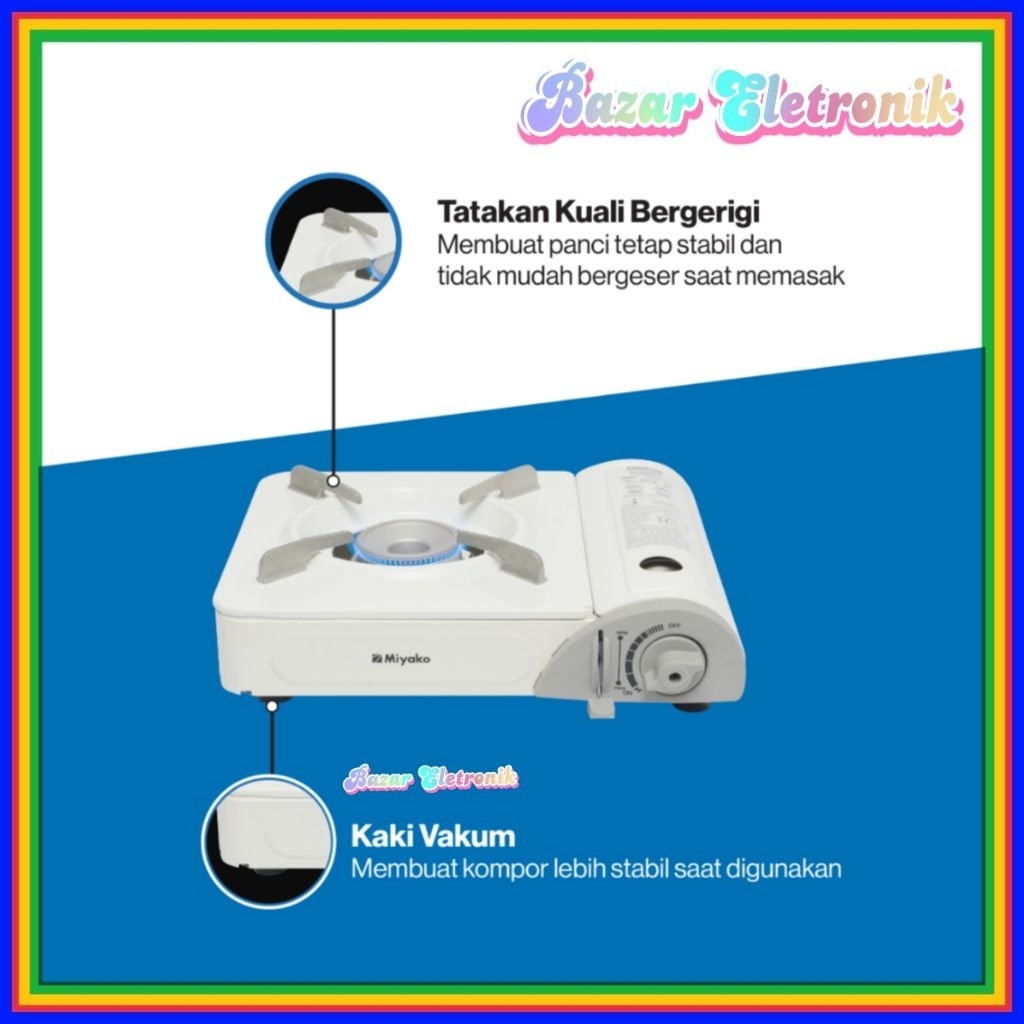 KOMPOR GAS PORTABLE MIYAKO CC 300 /  MIYAKO KOMPOR GAS PORTABLE CC300
