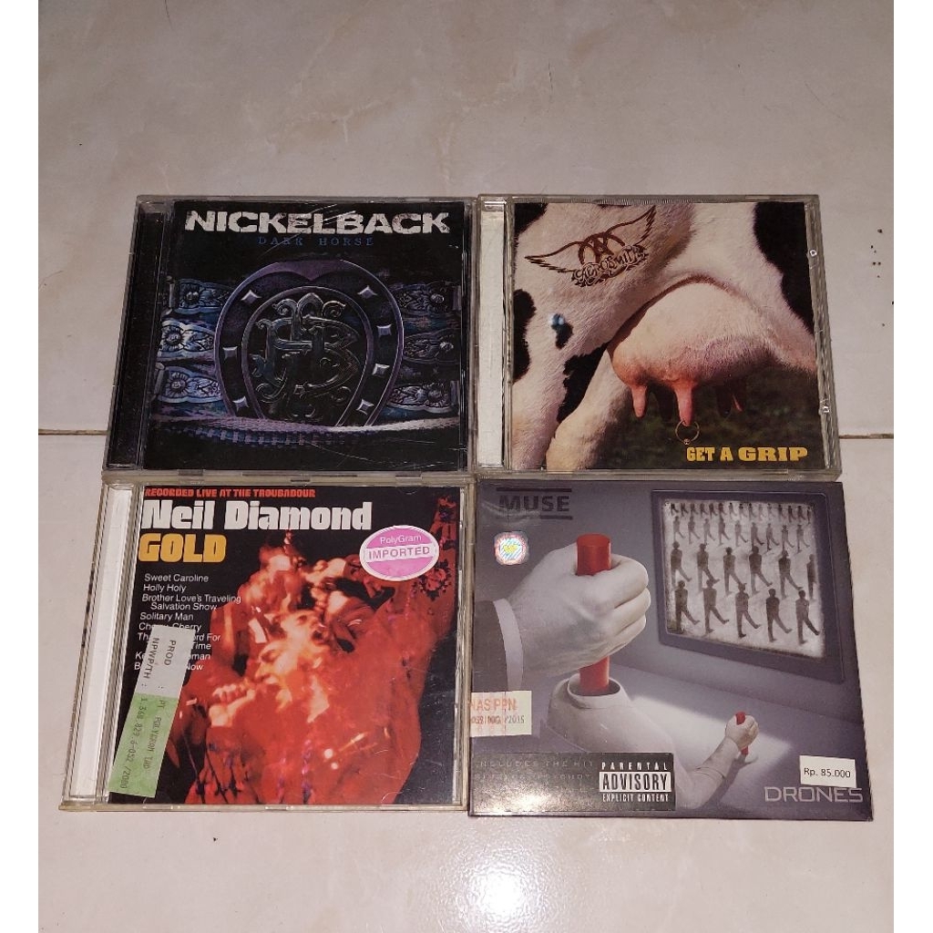 cd NICKELBACK-Dark Horse / AEROSMITH-Get A Grip (2) / NEIL DIAMOND-Gold / MUSE-Drones
