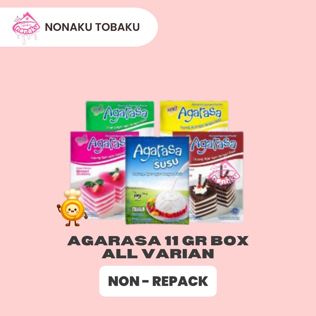 [HEMAT LEBIH MURAH - BOX] AGARASA NUTRIJELL 11GR SUSU STRAWBERRY MELON VANILLA COKLAT
