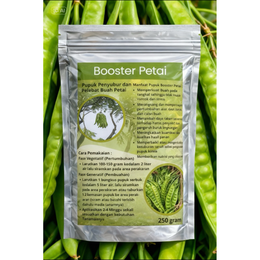 Booster petai pupuk penyubur dan pelebat buah petai