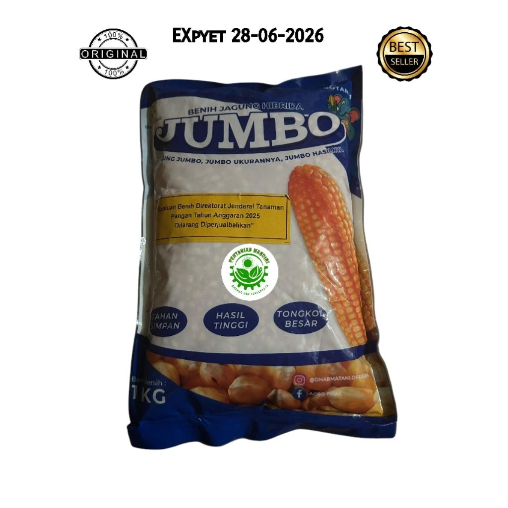Benih jagung hibrida Jumbo kemasan 1kg