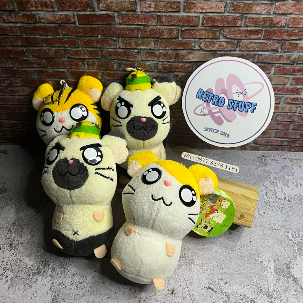 Boneka Hamtaro Keychain Lucu Original Shogakukan Korea