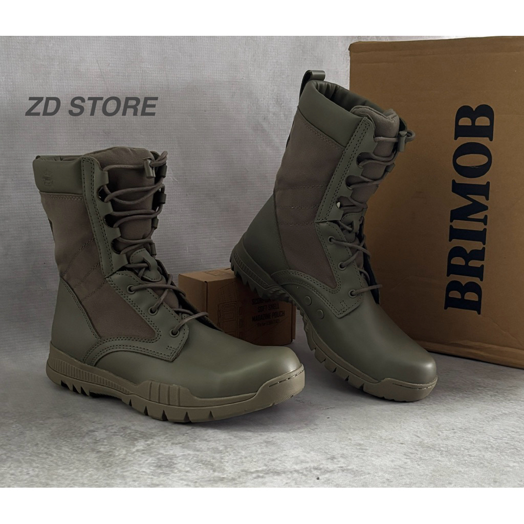Sepatu PDL Hijau Battle Brimob Jatah