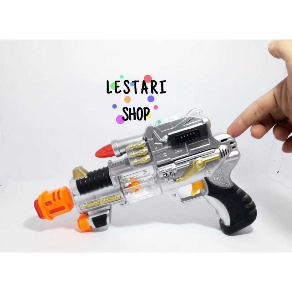 MAINAN ANAK PISTOL LASER KEREN NYALA DAN BUNYI