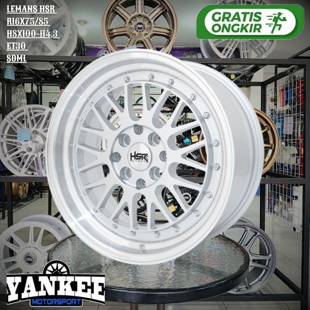 Velg Racing Celong Ring 16 HSR LEMANS R16 Lebar 7,5/8,5 et30 buat VIOS , BALENO ,YARIS