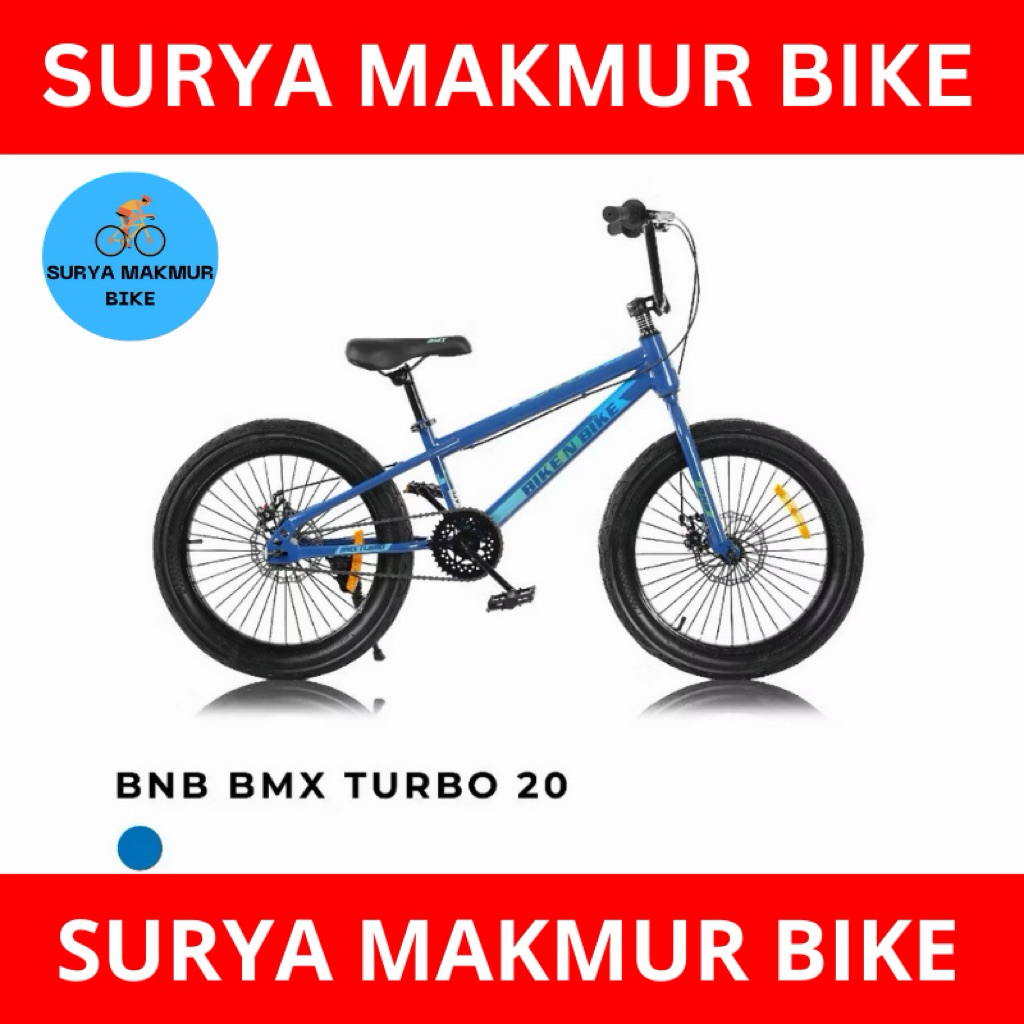 Sepeda bmx anak laki 20" BNB TURBO 3.0 Rem/BNB 20 Cruz 2.5 cakram depan belakang