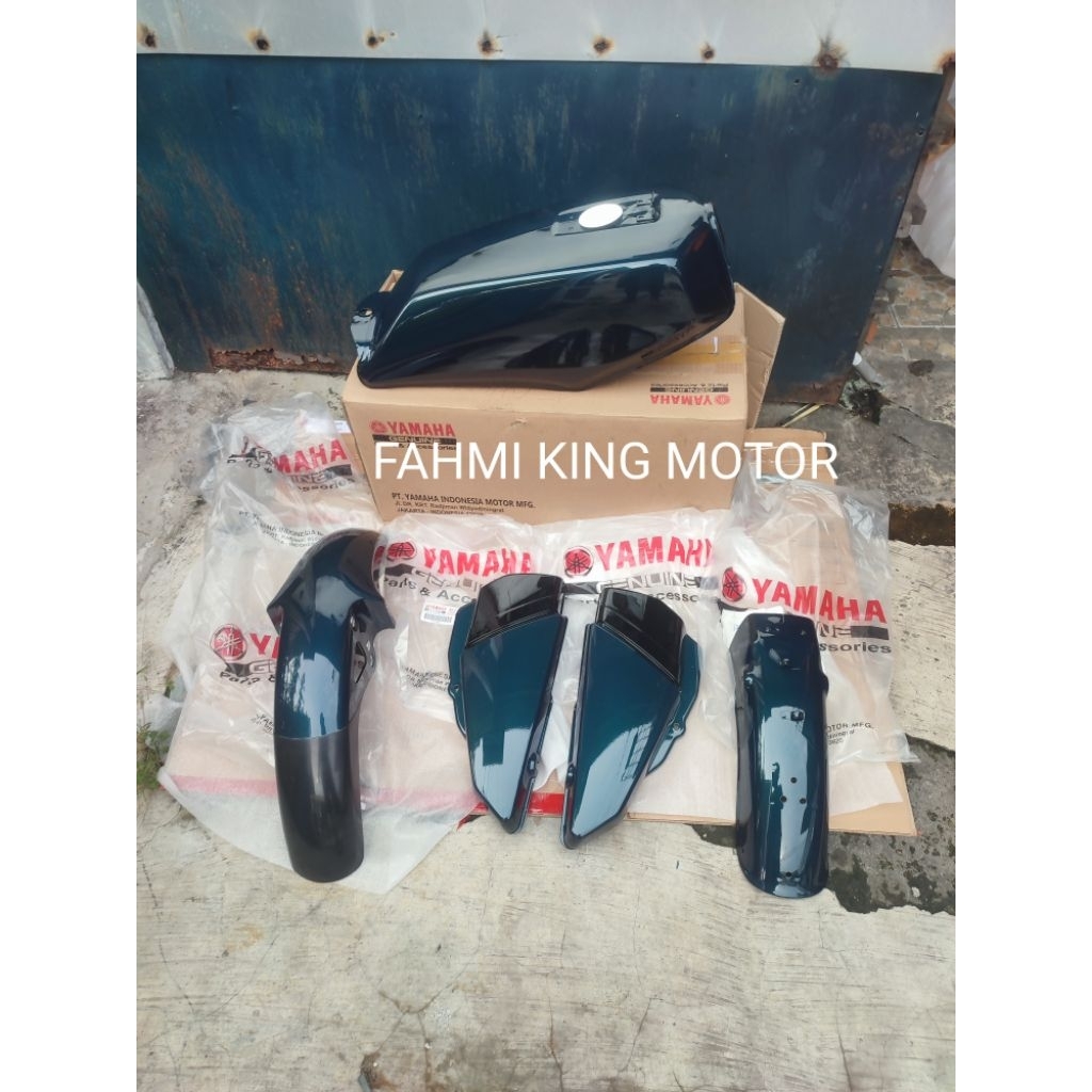 BAJU BODY SET RX KING HIJAU BOTOL ASLI ORIGINAL YGP GRES BARU SEMUA