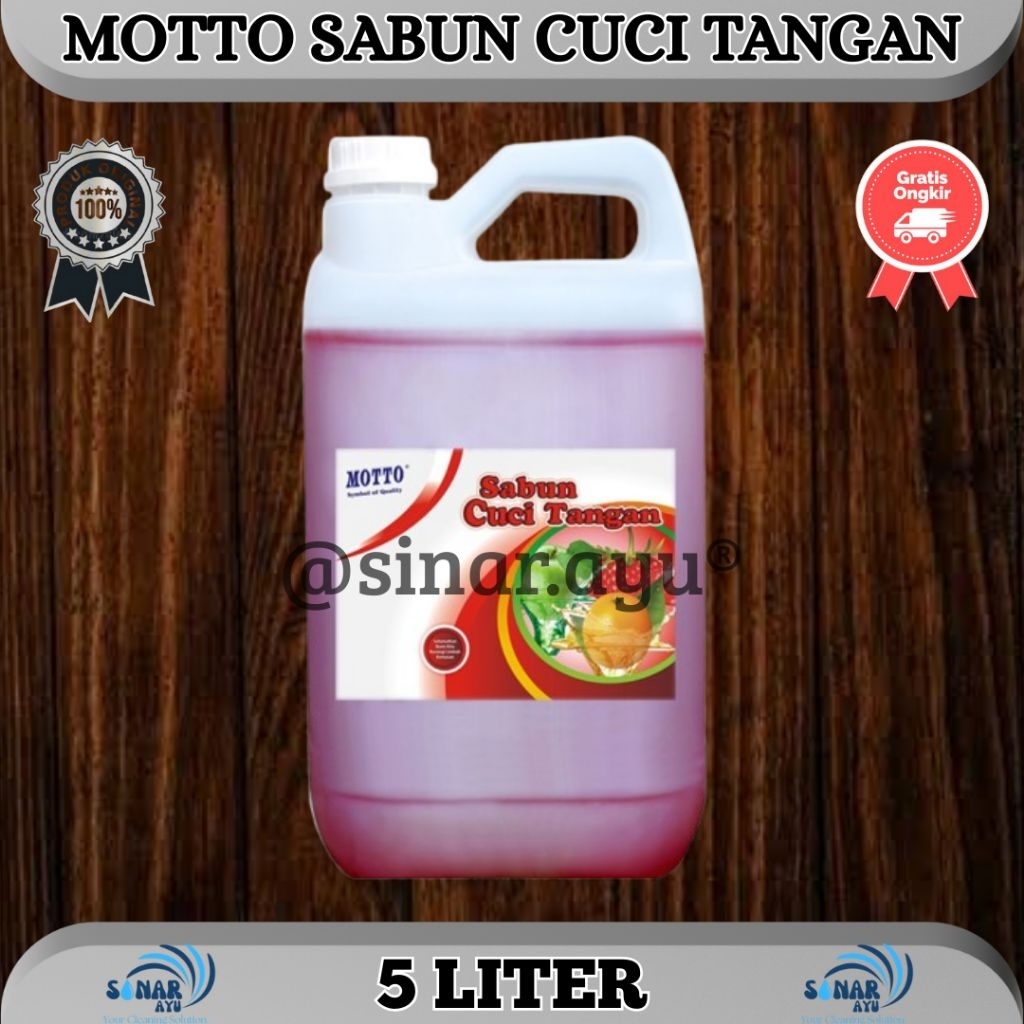SABUN CUCI TANGAN 5 LITER MOTTO HANDSOAP REFILL CAIR