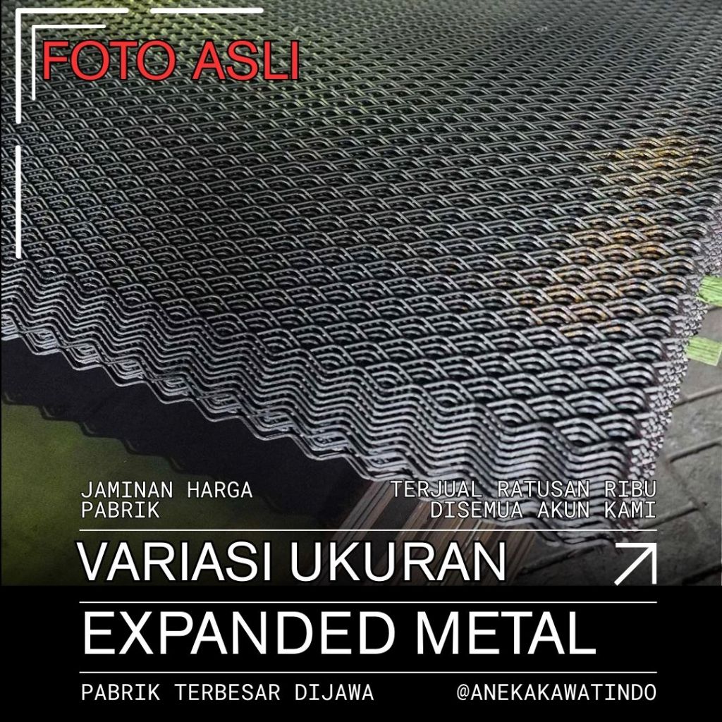 Expanded Metal 1020 / Expanded Mesh D1020 Expanda Diamond Mesh Ornamesh