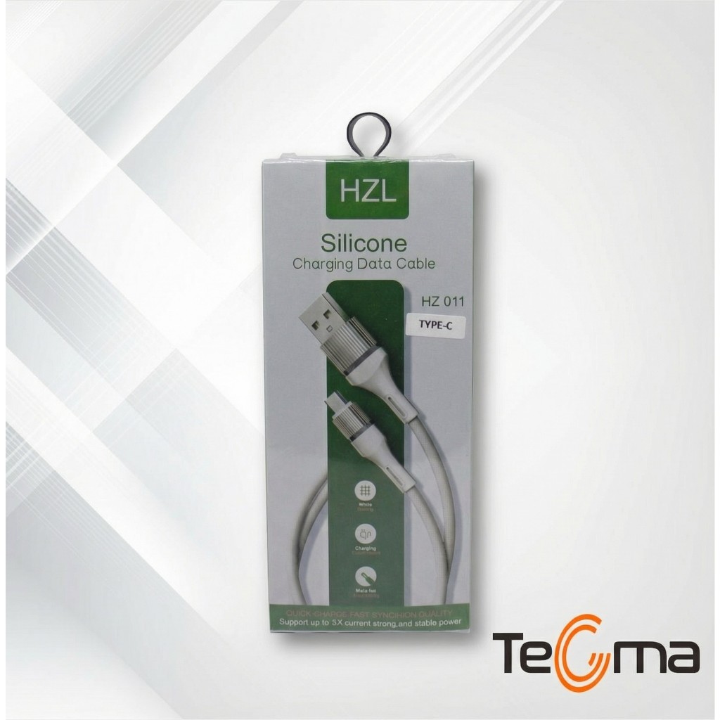 Kabel Data Silicone HZL HZ001C  3A Type C dan Micro//Kabel data HZL HZ011 micro type c