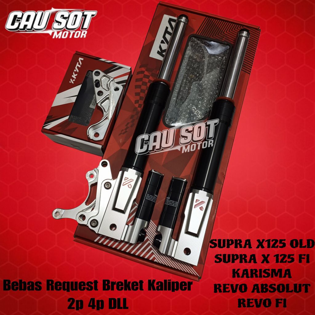 SHOCK DEPAN KTC KYTACO SUPRA X 125 OLD/FI REVO ABSOLUT KARISMA SUSPESION KTC SUPRA X 125 KARISMA REV