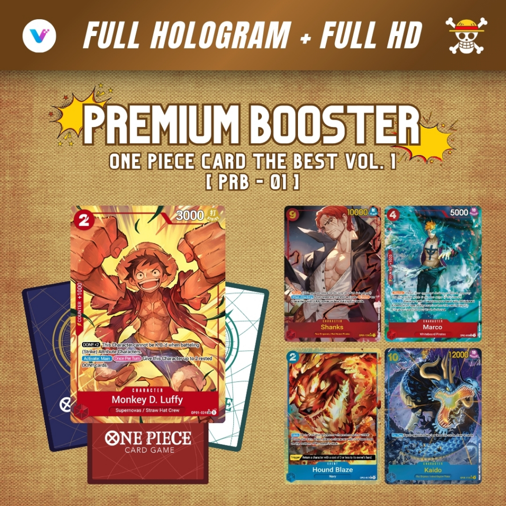 KARTU TCG ONE PIECE CUSTOM PREMIUM BOOSTER ONE PIECE CARD (PRB01)