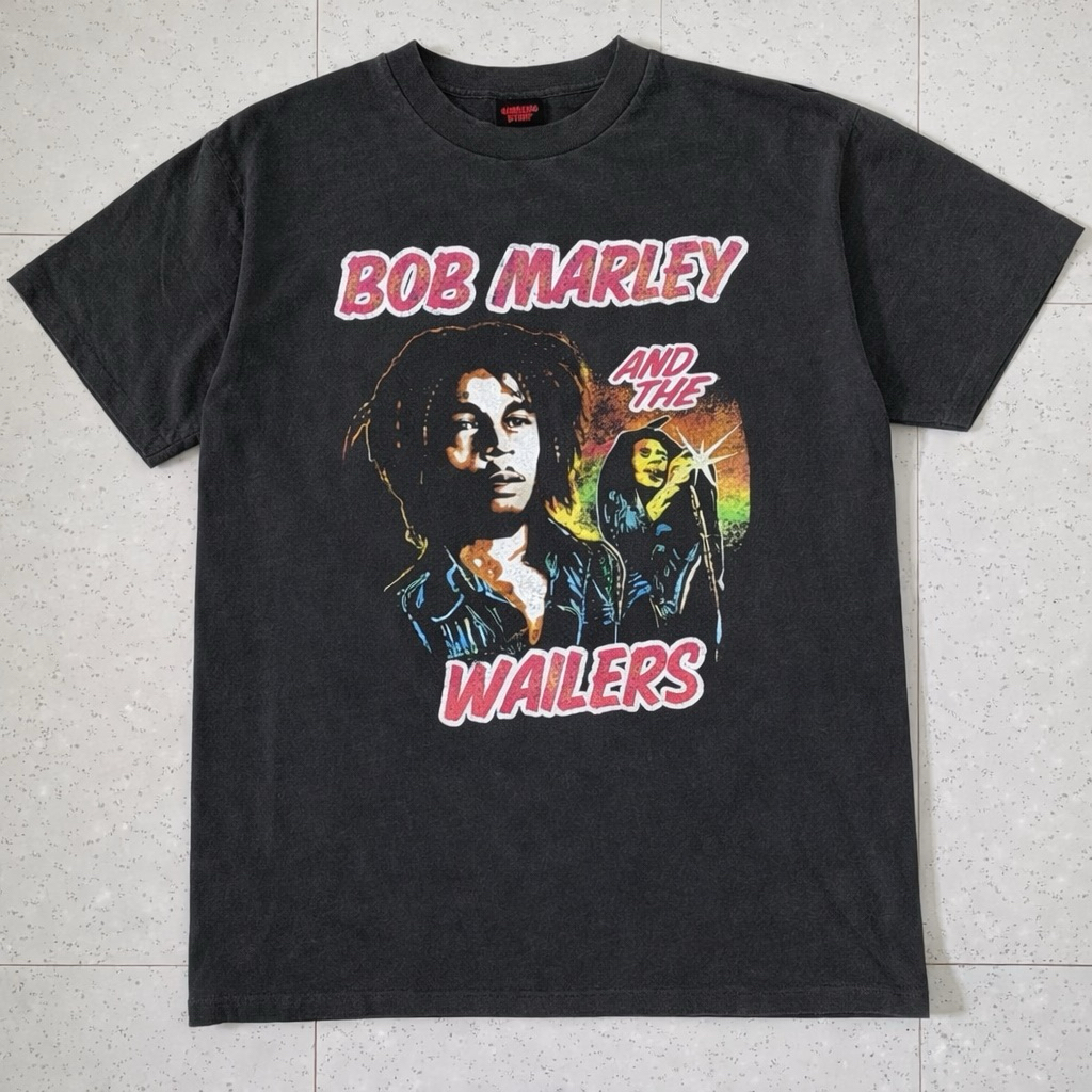 T-Shirt / Tees Bootleg BOB MARLEY Faded Colour (NEW)