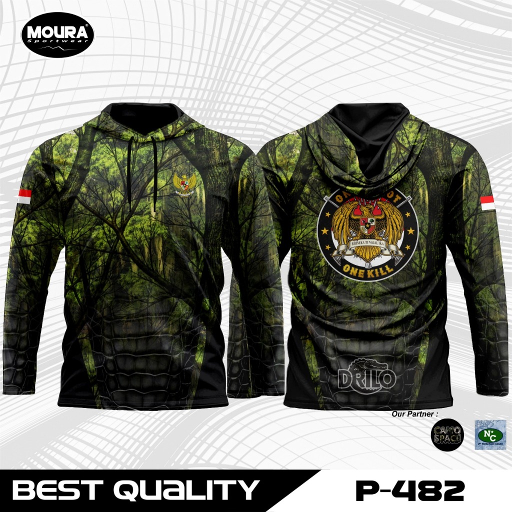 STLTH | Baju Berburu Jersey Camo Custom Nama Gratis Buff Full Printing