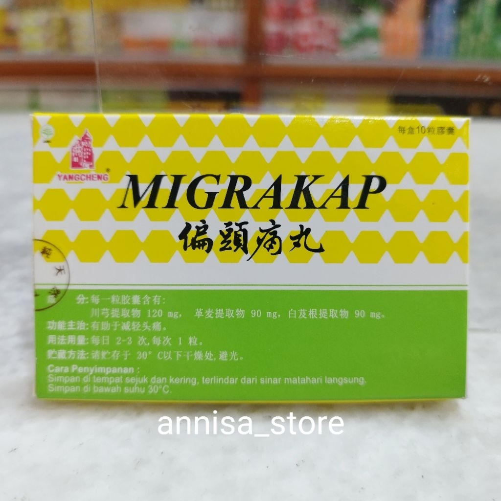 Migrakap
Piantoutong Wan Obat Sakit Kepala Migrain Obat China