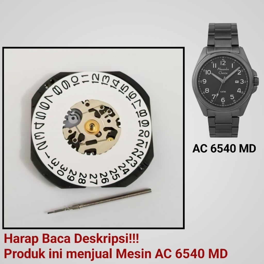 Mesin Jam Tangan Alexandre Christie AC 6540 MD