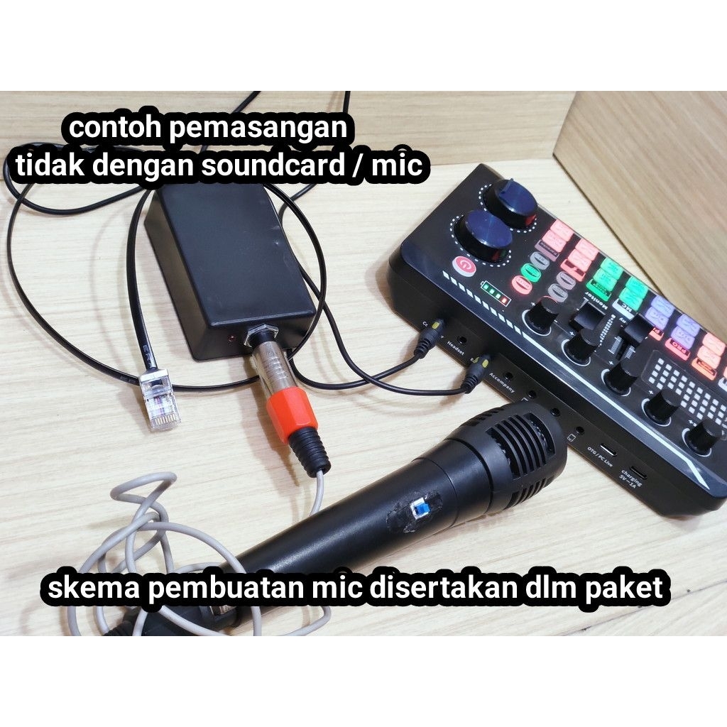 PTT BOX SOUNDCARD RIG ATAU HT TOMBOL PTT DI MIC