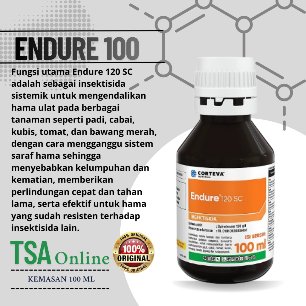 Insektisida Untuk Ulat Endure 100 ml / Endure