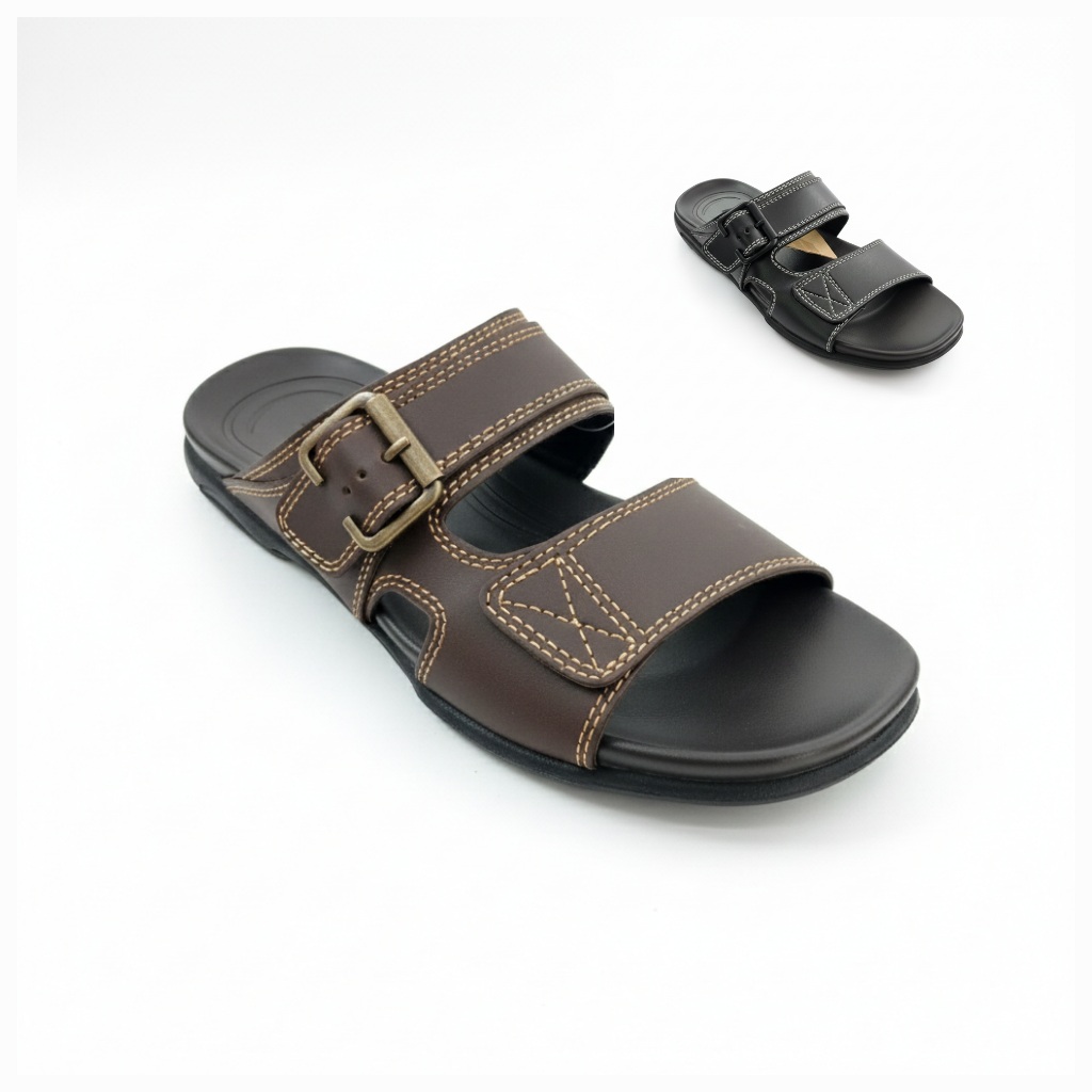 Barnett Sandal Pria Triton Kasual Laki Sendal Basic Sopan