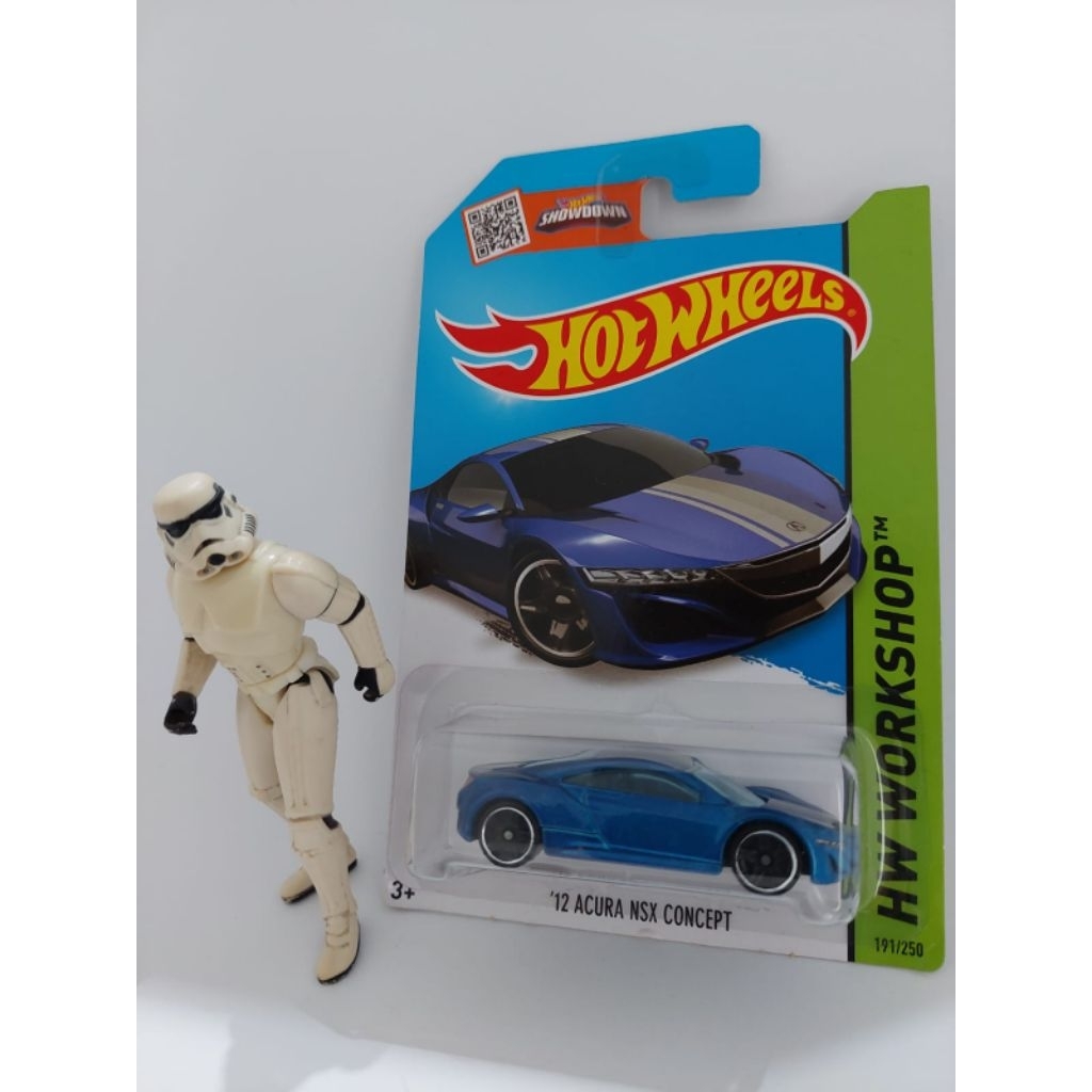 Hot Wheels 12 Acura NSX Concept biru
