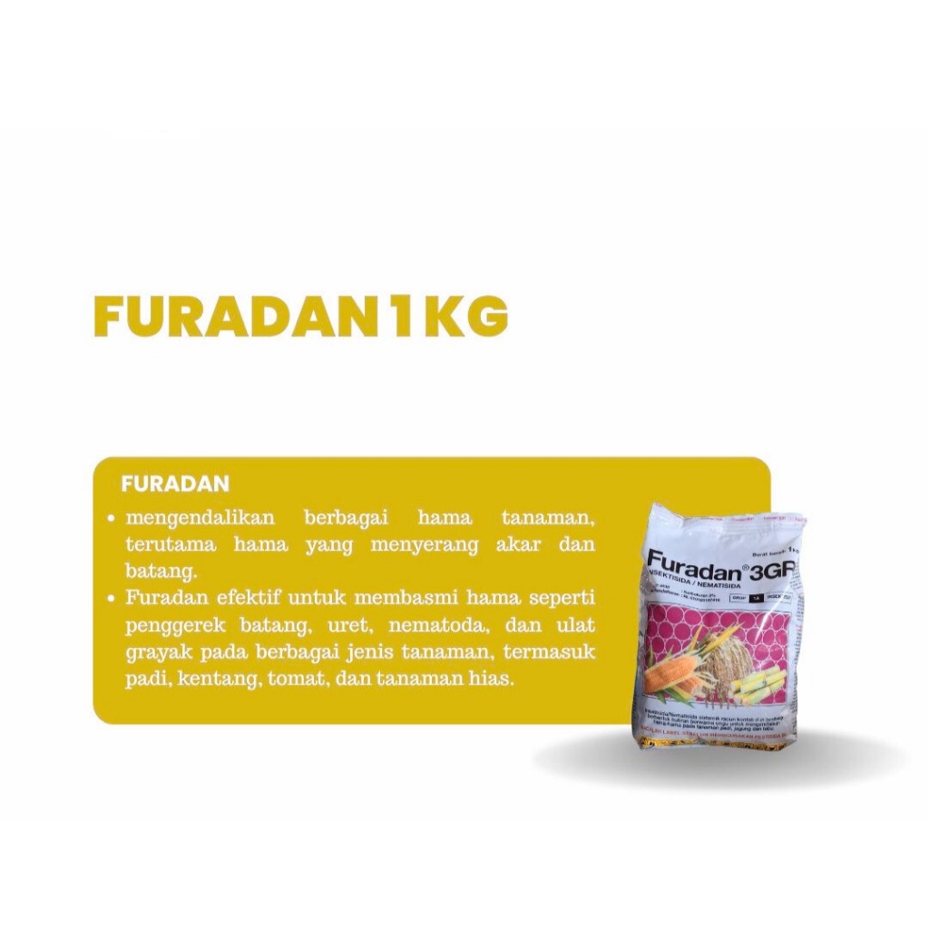 INSEKTISIDA FURADAN 1KG UNTUK ULAT TANAH