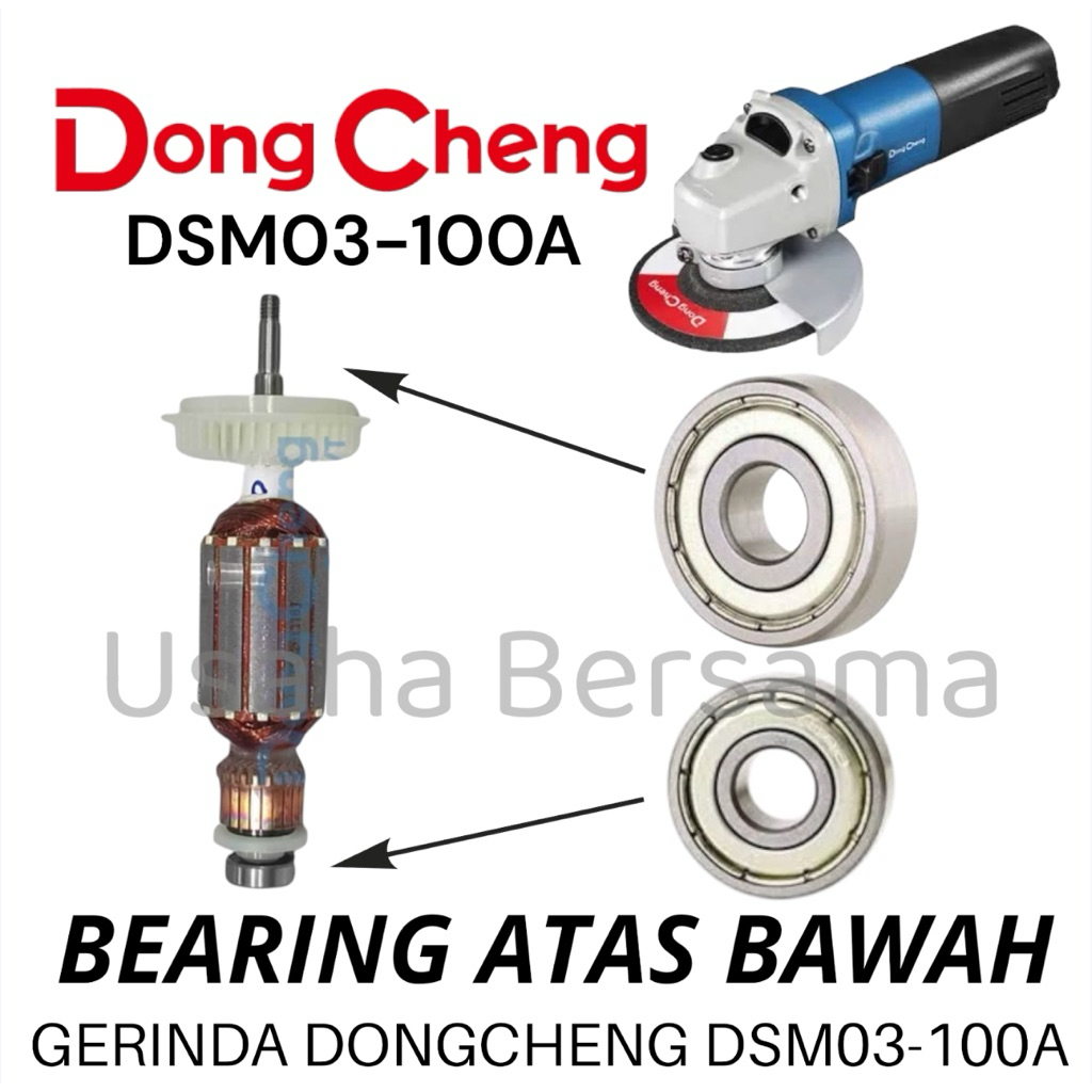 2 PCS BEARING SET ATAS BAWAH DSM03-100A GERINDA DONGCHENG KLAHER LAHAR KLAHAR LAKER DSM DONGCHENG DO