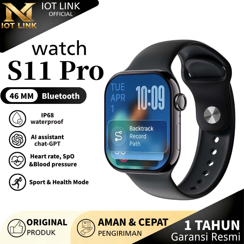 (NEW Product)Iot Link Watch 11 42mm 46mm Dynamic Island Bluetooth Call Running Pace Custom Wallpaper