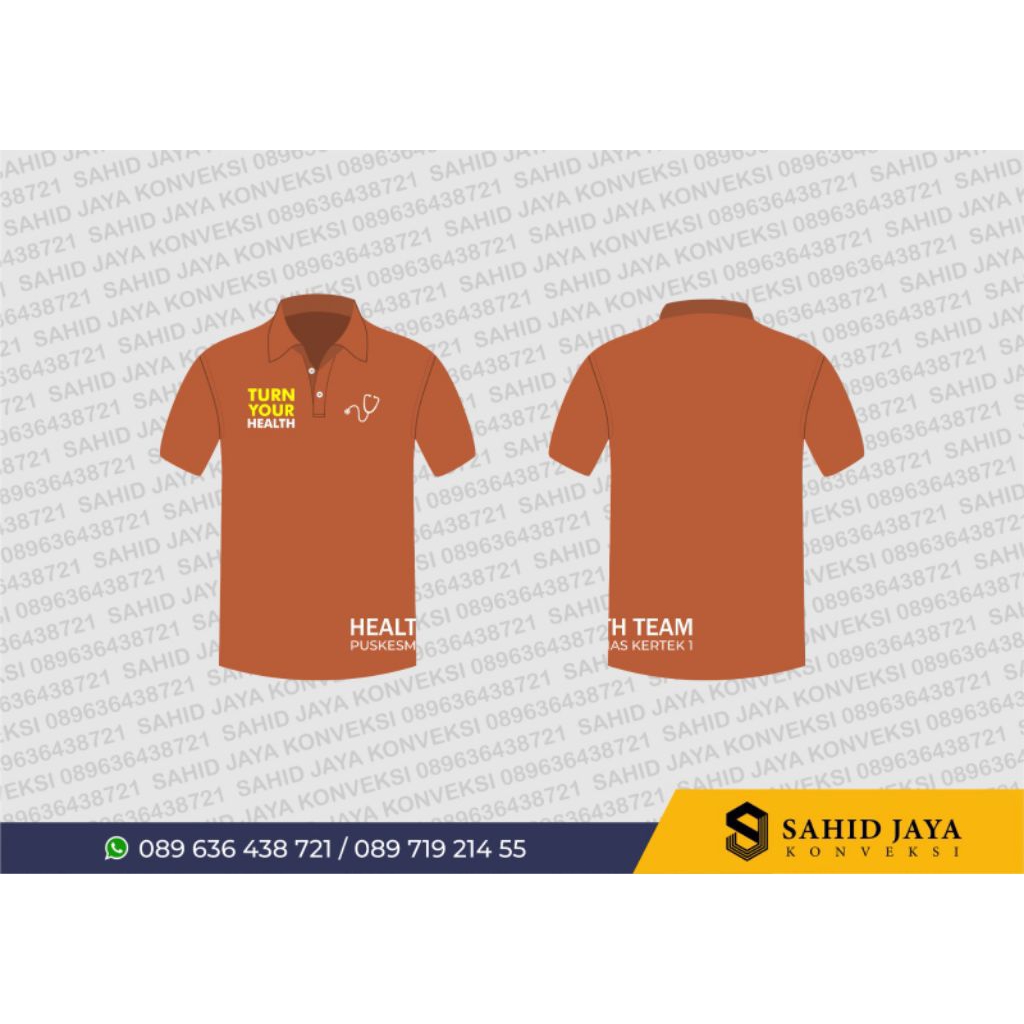 kaos polo sablon custom