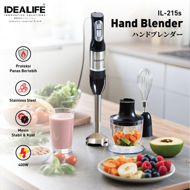 IDEALIFE IL-215S Hand Blender IL215S Penggiling Tangan