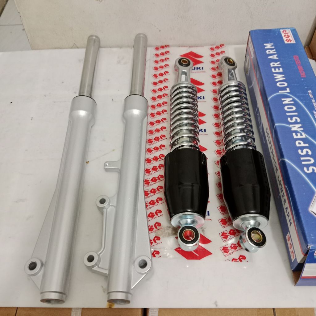 Shock Depan+Shockbreaker Belakang Shogun 125 R Shock Belakang Shogun 125R 2004-2007 Shogun 125