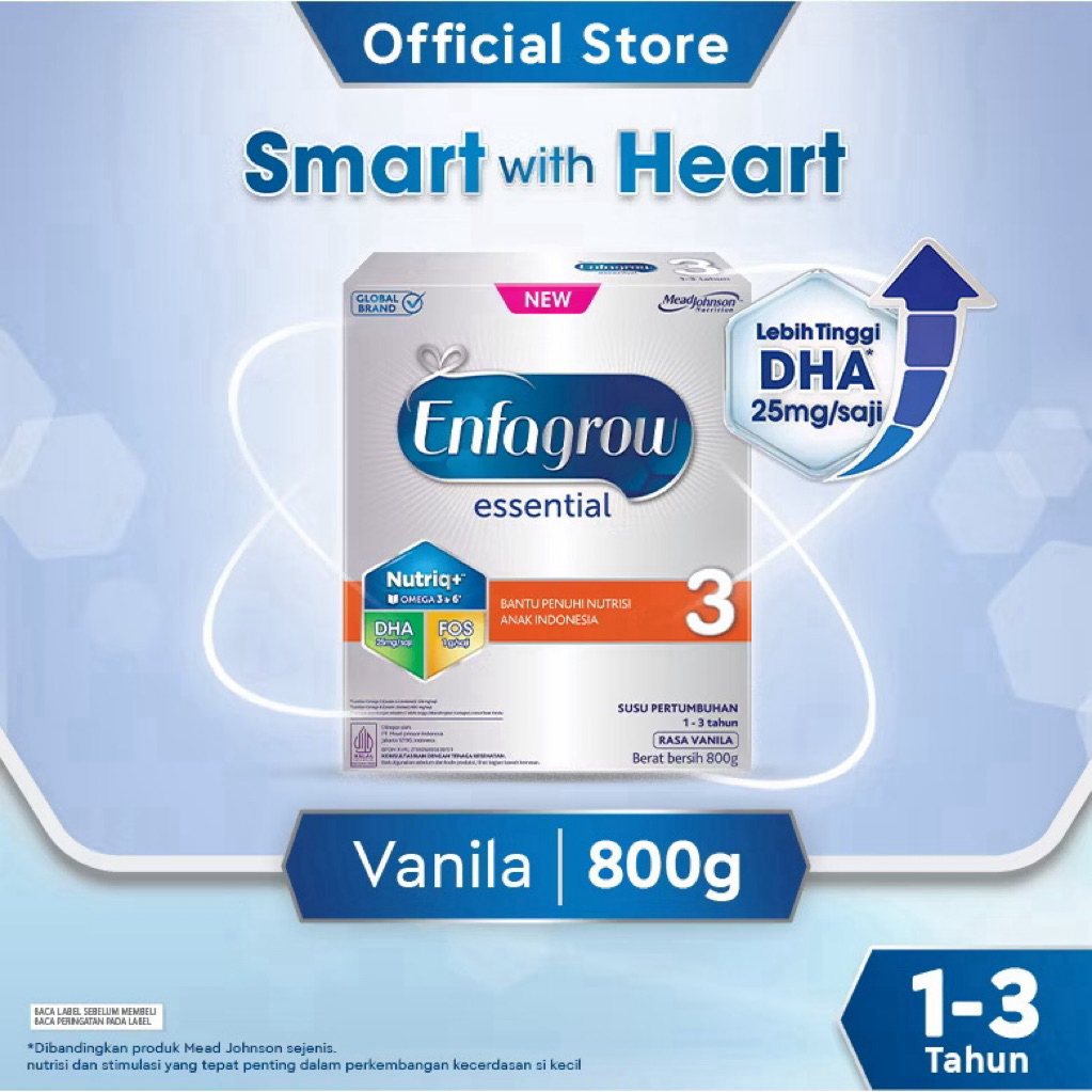 Enfagrow Essential 3 dan 4 Rasa Vanila 800g