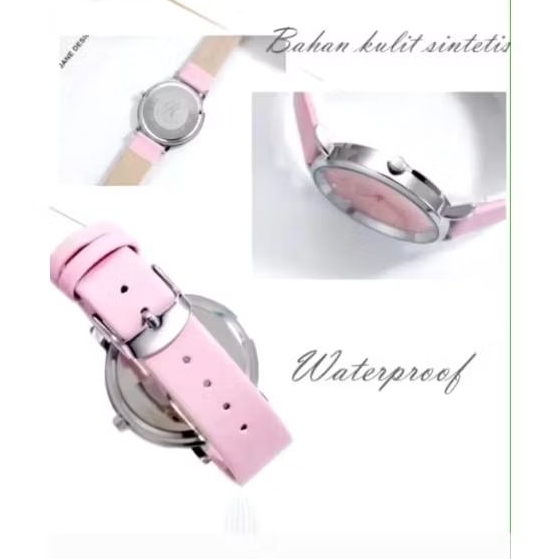 Jam tangan jims honey warna pink ori baru lengkap dengan kotak