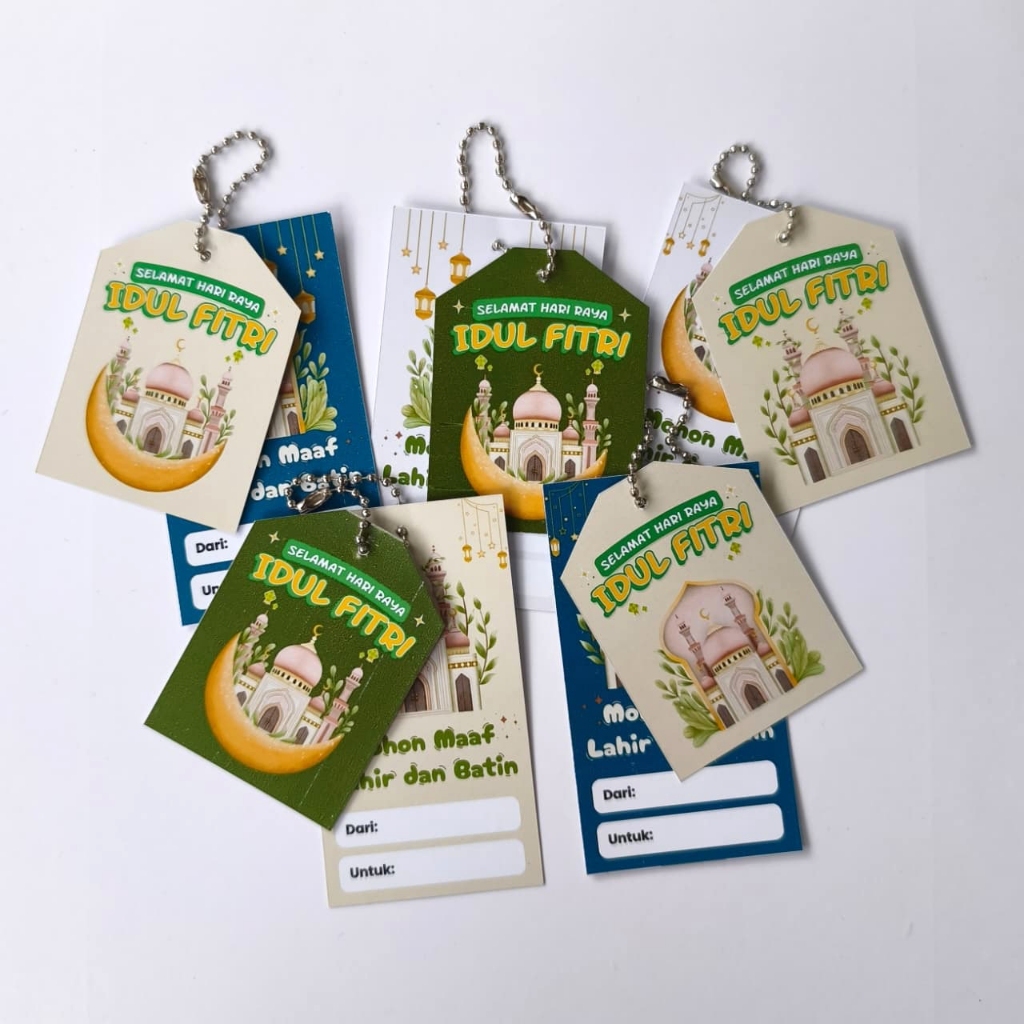 Hang Tag Kartu Ucapan Parcel Hampers Idul Fitri Hari Raya Murah Premium Tebal