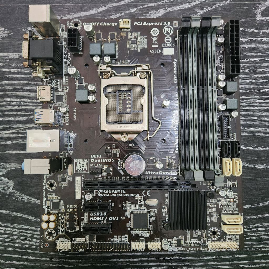 Motherboard LGA 1150 GIGABYTE GA-B85M-DS3H-A [no display/matot]