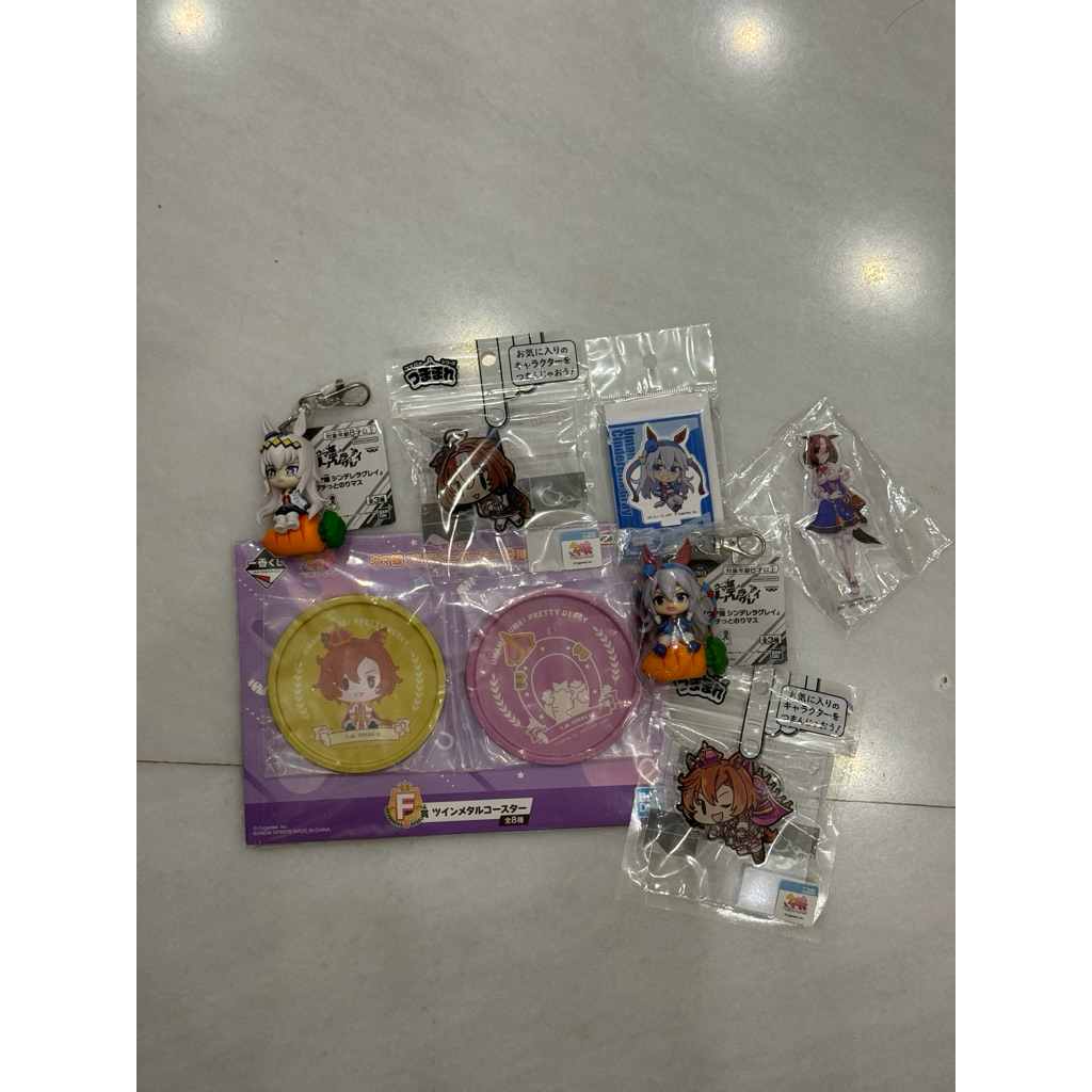 Uma Musume Merch Ganci Gantungan Kunci Keychain Coaster Original Japan Oguri Cap Tamamo Criss TM Ope