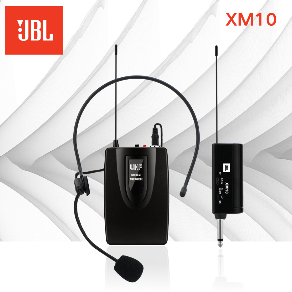 Microphone Headset Wireless Mic Clip On Bando JBL/XM10,Mikrofon Dengan Receiver Jarak Jauh Suara Jer