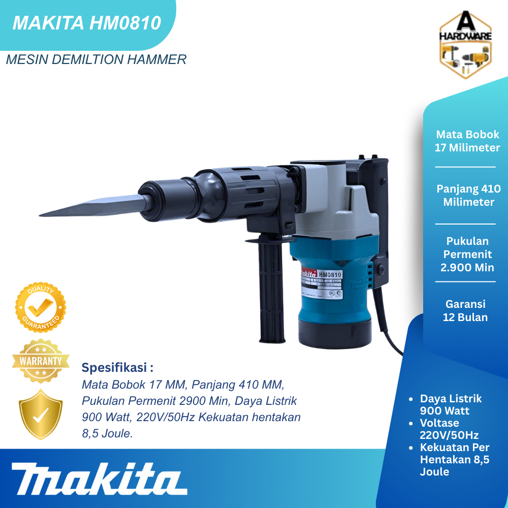 Makita HM0810T / HM 0810 T Mesin Demolition Hammer MESIN BOBOK