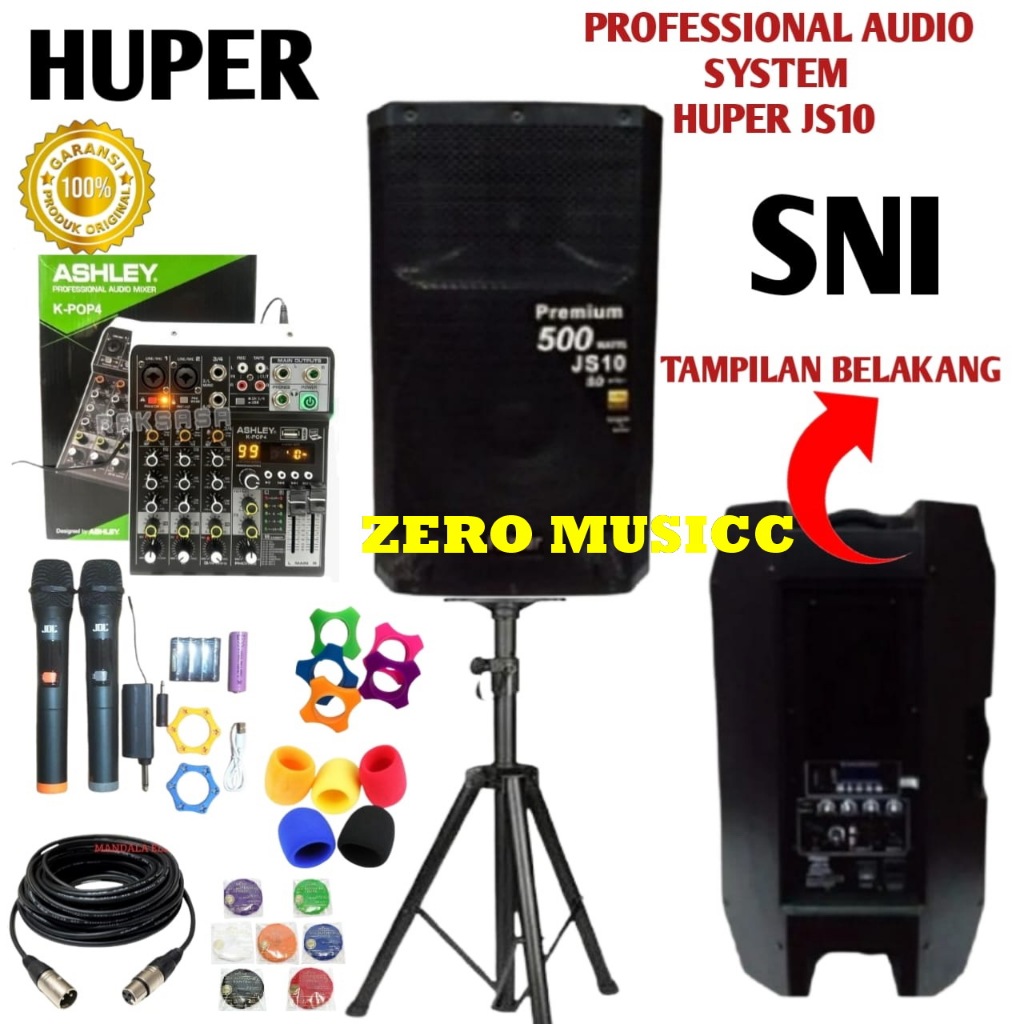 Speaker Aktif Huper Js10 / JS 10 Original Speaker Aktif Huper 15inch JS10