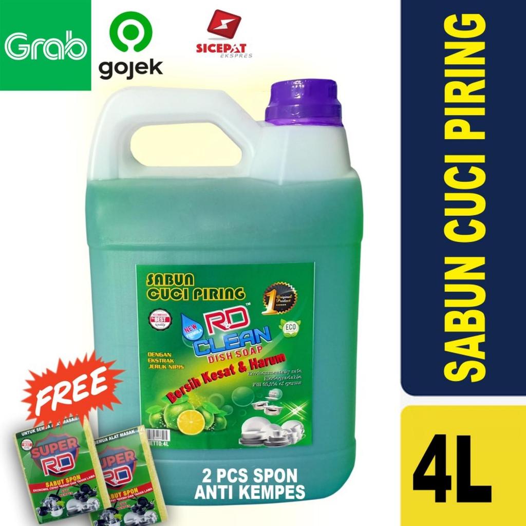 Sabun cuci piring RD Clean / Dishwashing 4L