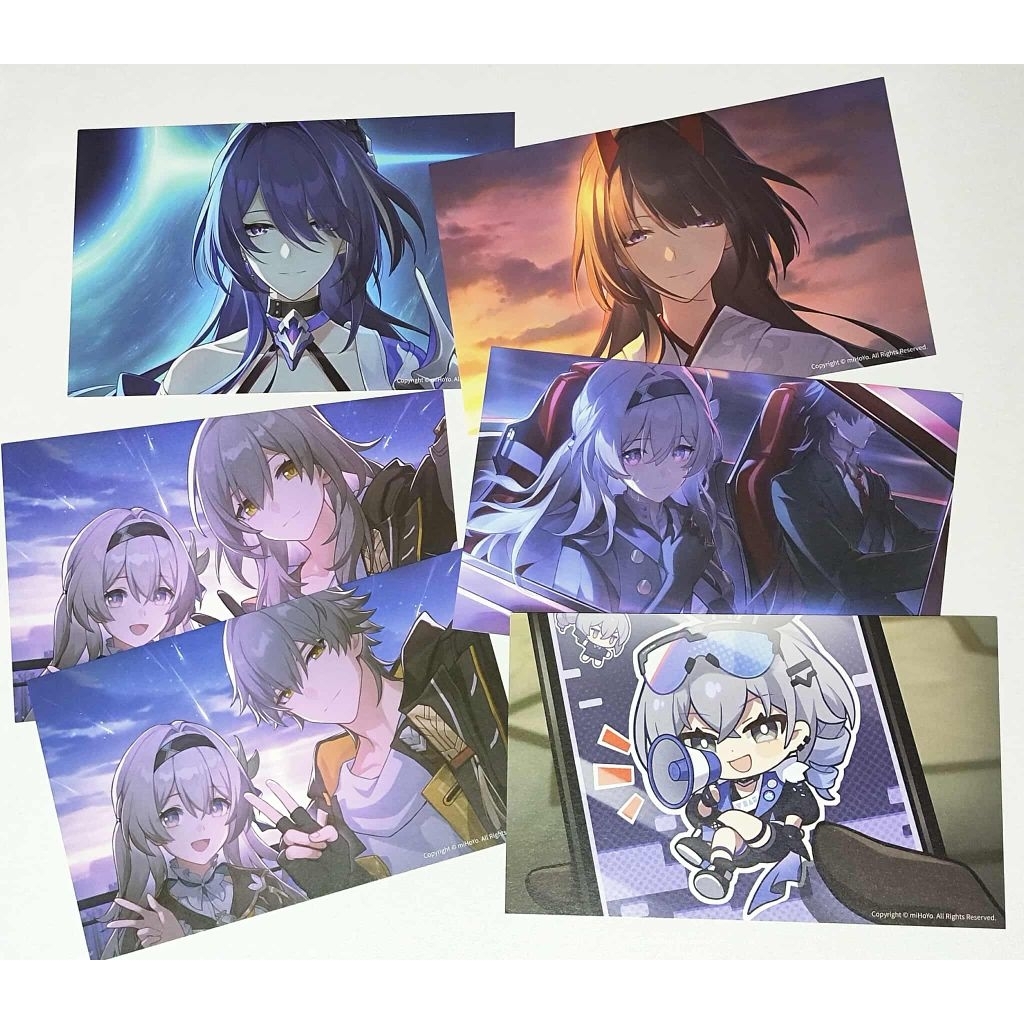 Honkai Star Rail HSR Postcard Aventurine Acheron Firefly Jingyuan Rappa Boothill Yunli