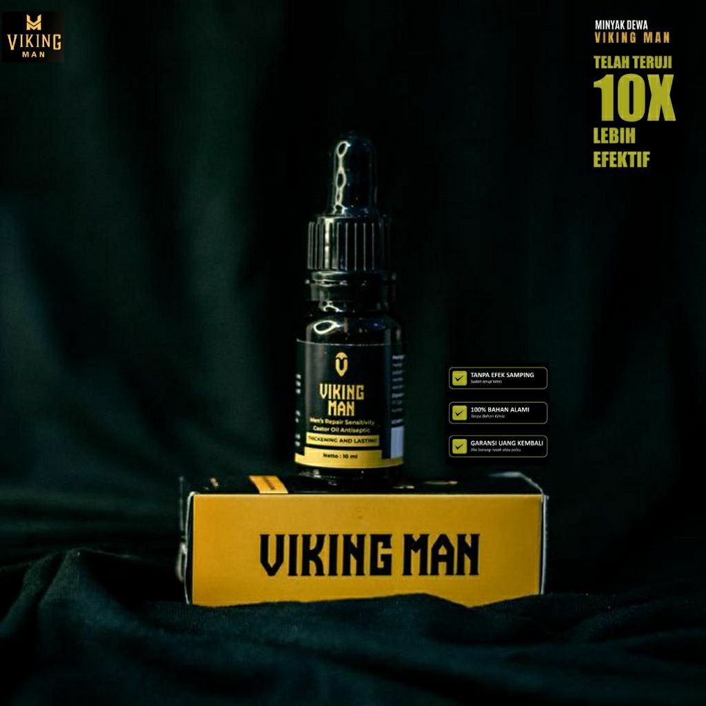 Viking Man Oil Original Minyak Jarak Mayapulut Herbal