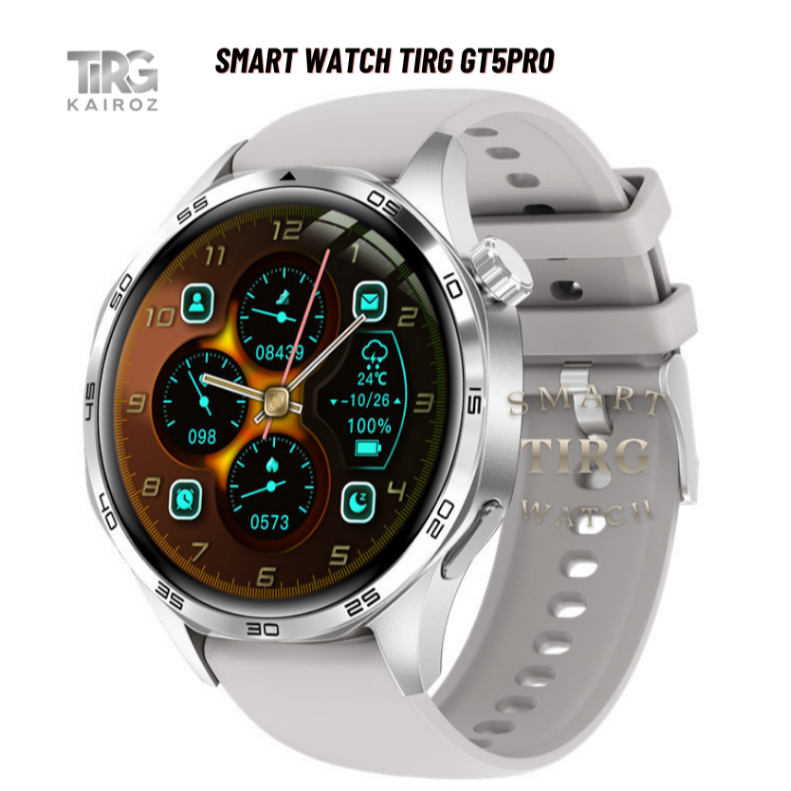 TIRG Jam Tangan GT5 PRO Original Smartwatch Lengkap Warna Hitam Lengkap Fungsi Pelacakan Kesehatann